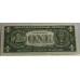 UNITED STATES OF AMERICA 1981 . ONE 1 DOLLAR BANKNOTE . ERROR . WET INK TRANSFER